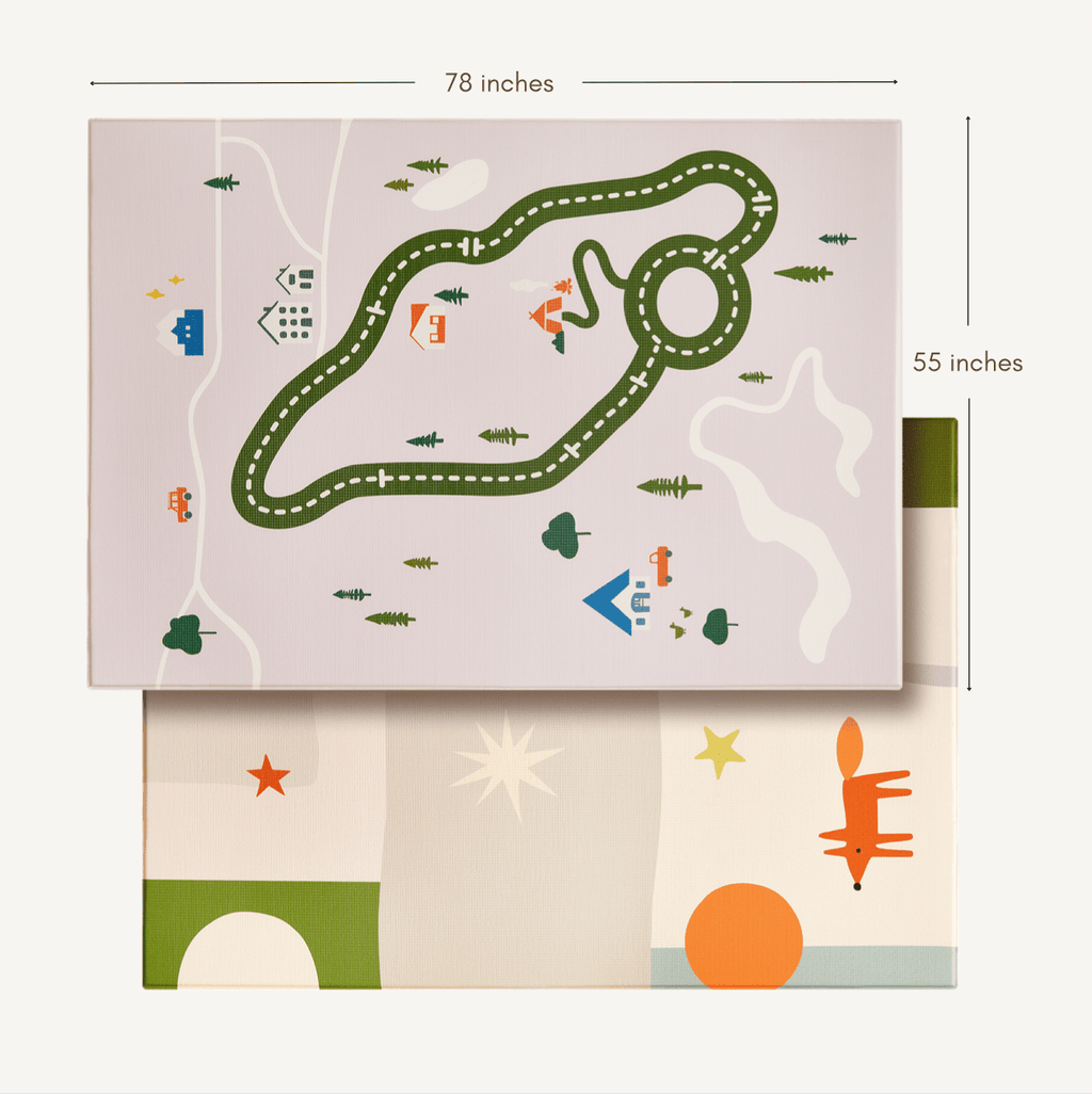Tiny Land® Double-Sided Baby Playmat Forest Track Wonder Tiny Land INC