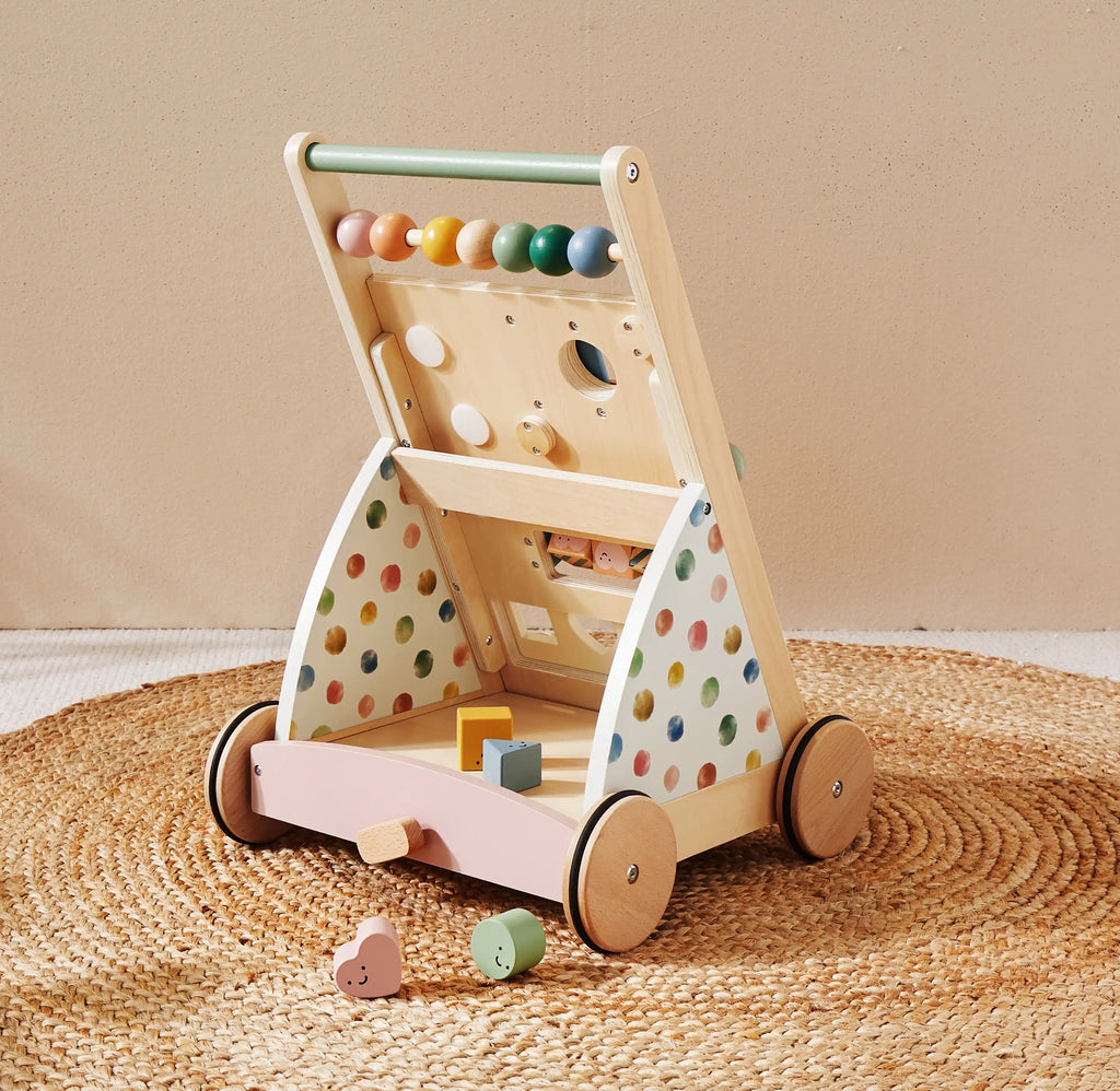 Tiny Land® Versatile Natural Wooden Baby Walker Tiny Land INC