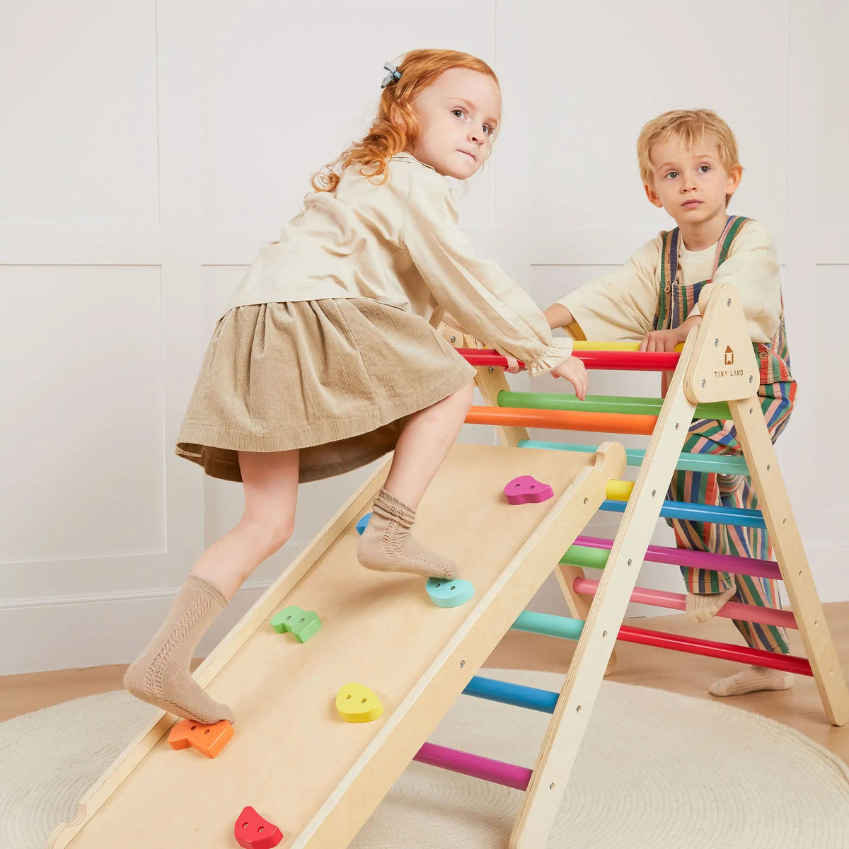 Tiny Land® 7-in-1 Rainbow Climbing Set Tiny Land INC