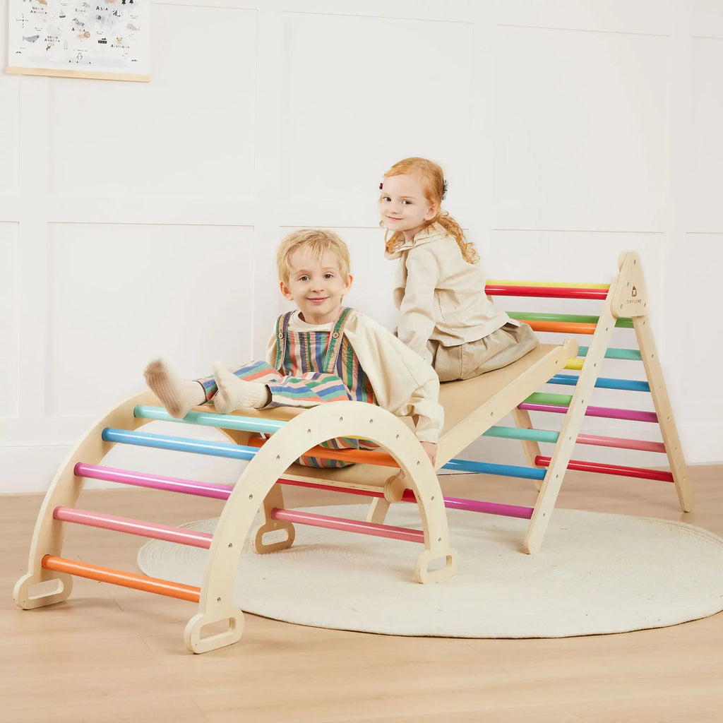 Tiny Land® 7-in-1 Rainbow Climbing Set Tiny Land INC