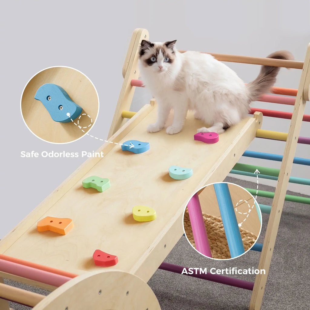 Tiny Land® 7-in-1 Rainbow Climbing Set Tiny Land INC