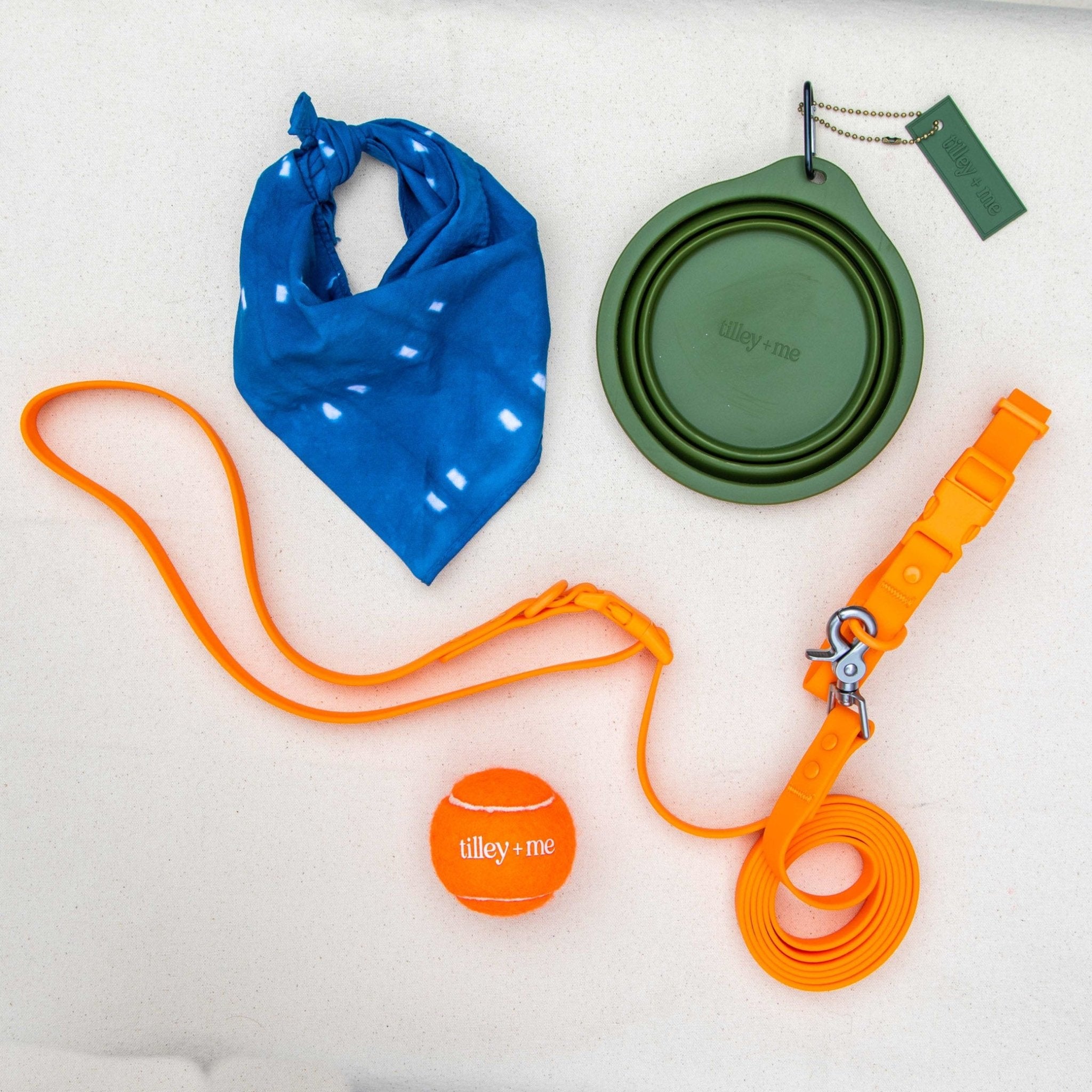 PVC Handsfree Dog Leash - All Weather Waterproof Durable & Odor-Resistant Tilley + Me