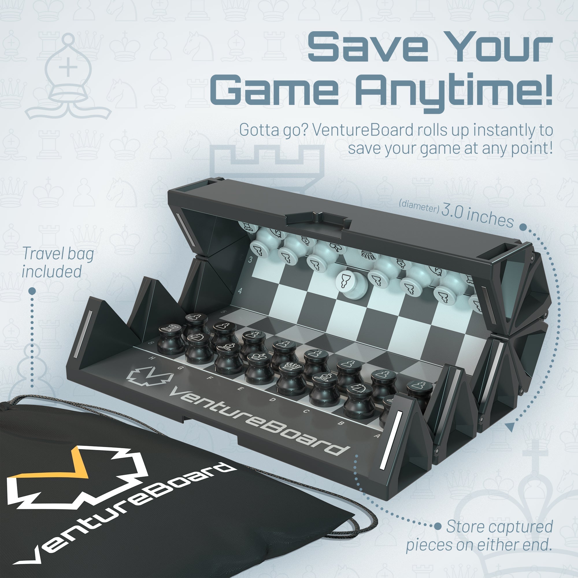 Mini Chess - Noir VentureBoard