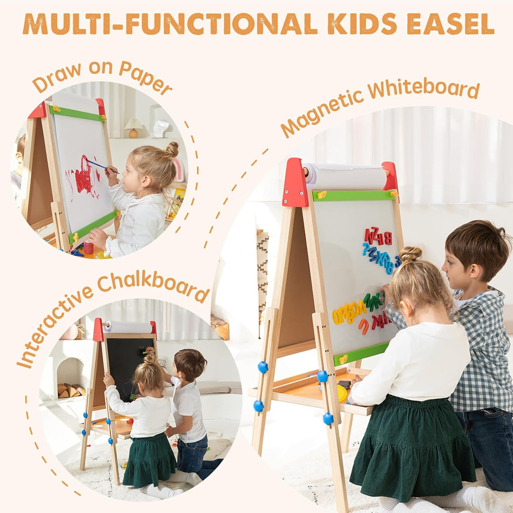 Tiny Land® 3-in-1 Art Easel & Paper Roll Set Tiny Land INC