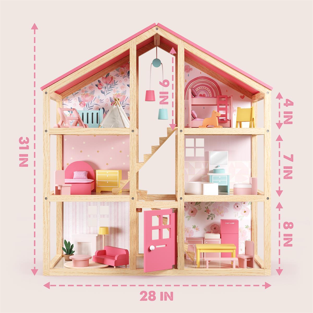 Tiny Land® Sweetwood Love Dollhouse without Dolls Tiny Land INC