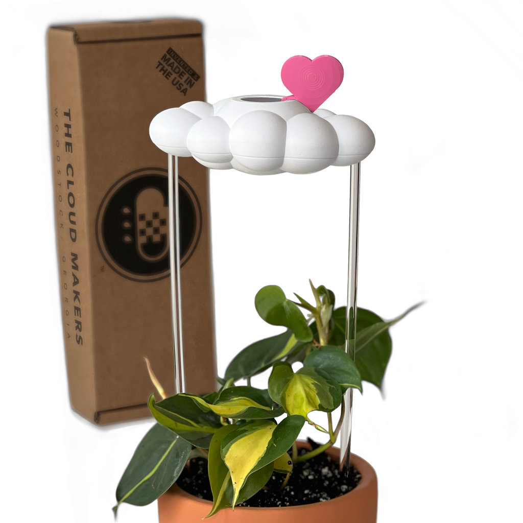 Original Dripping Rain Cloud with Pink Heart Charm The Cloud Makers