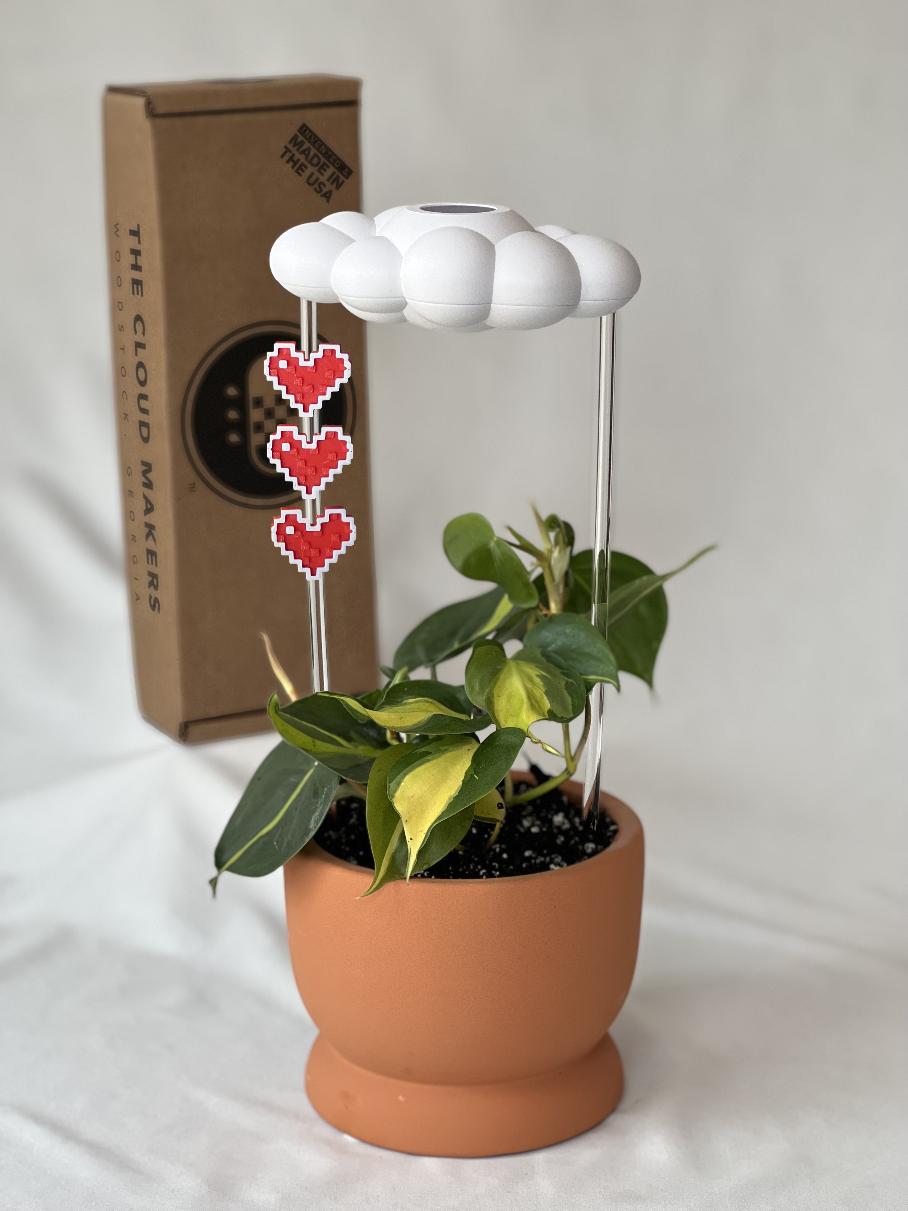 Original Dripping Rain Cloud with Pixel Heart Charm Set The Cloud Makers