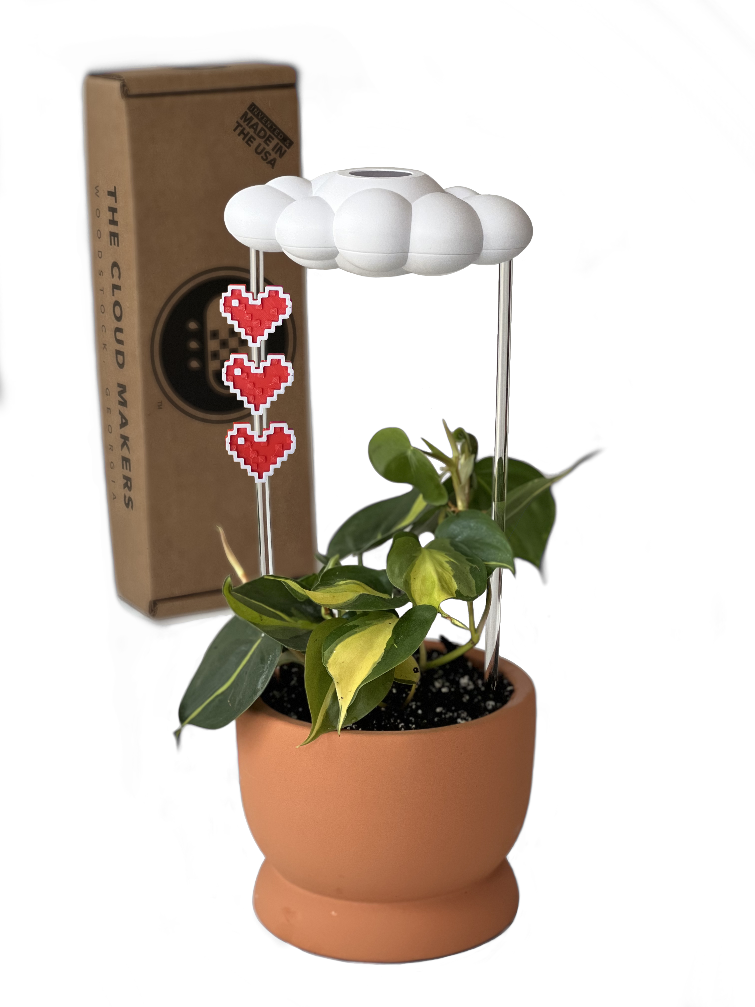 Original Dripping Rain Cloud with Pixel Heart Charm Set The Cloud Makers