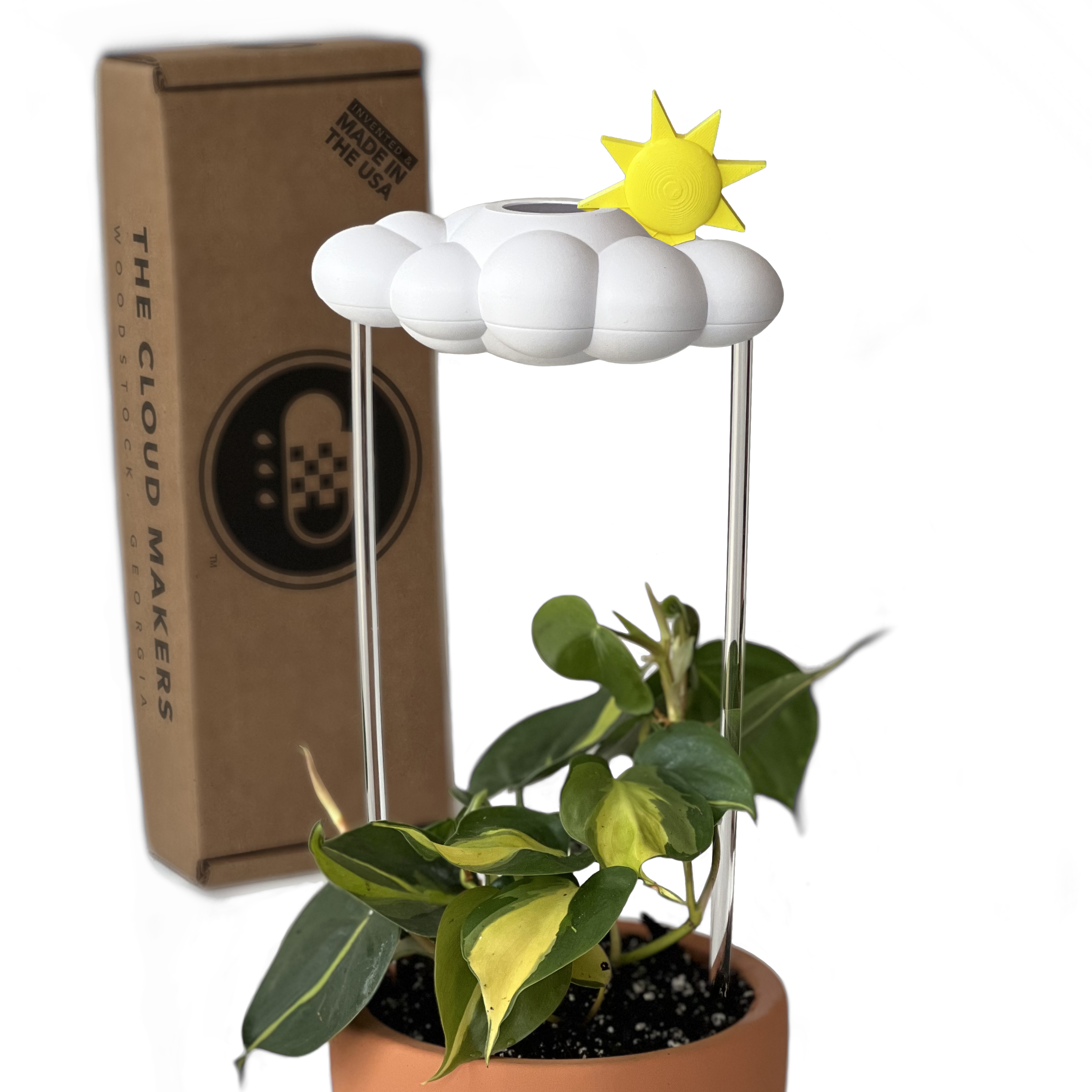 Original Dripping Rain Cloud with Sun Charm The Cloud Makers
