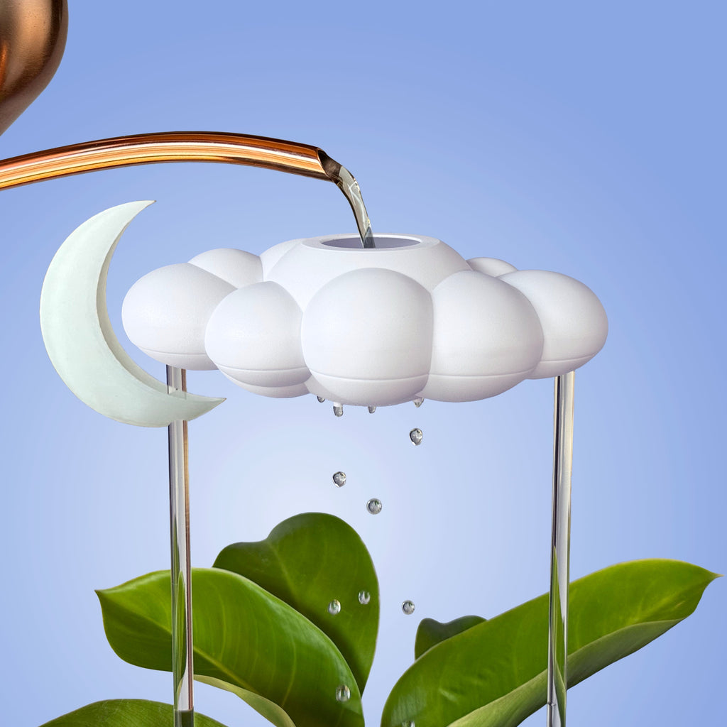 Original Dripping Rain Cloud with Glow in the Dark Moon Charm The Cloud Makers
