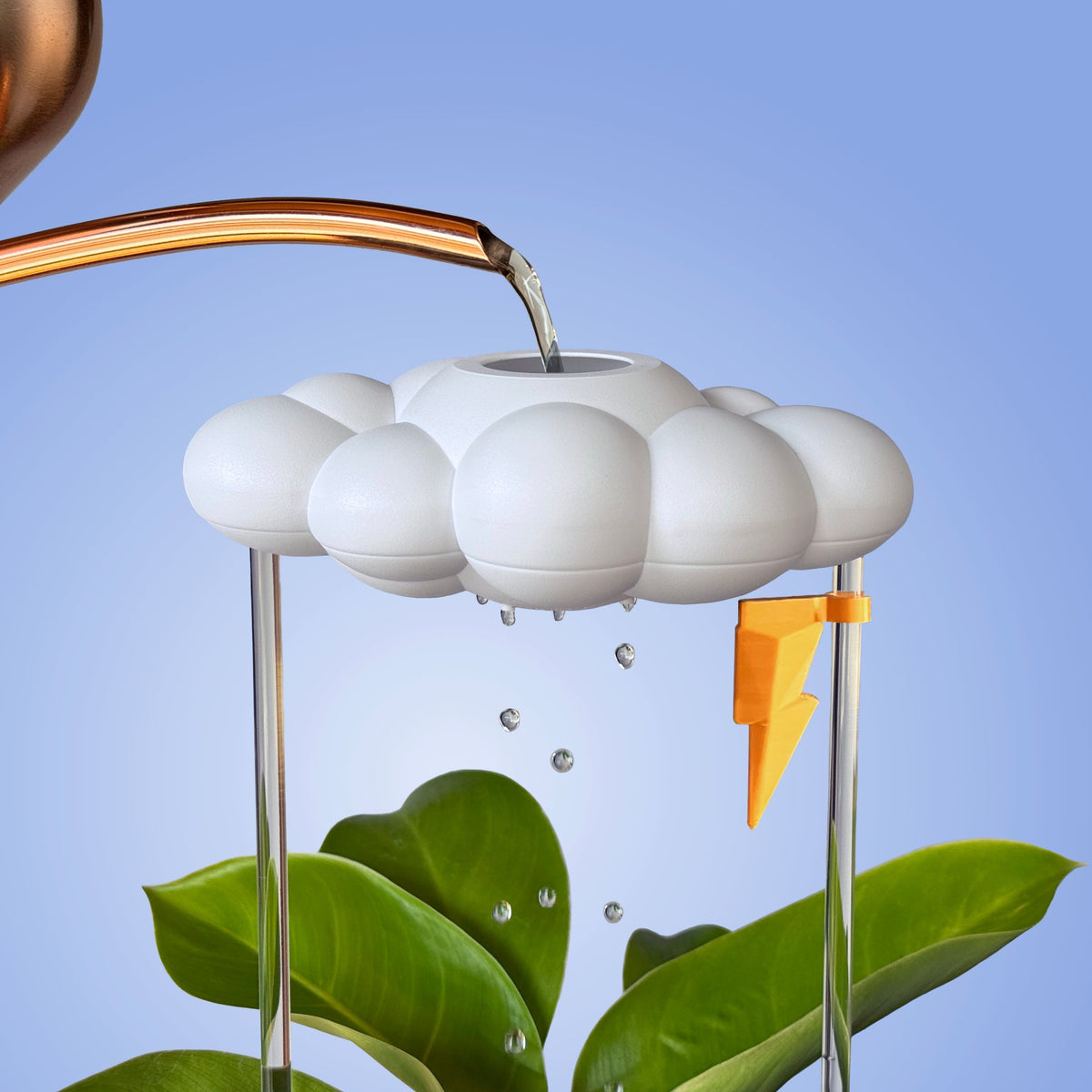 Original Dripping Rain Cloud with Lightning Bolt Charm The Cloud Makers