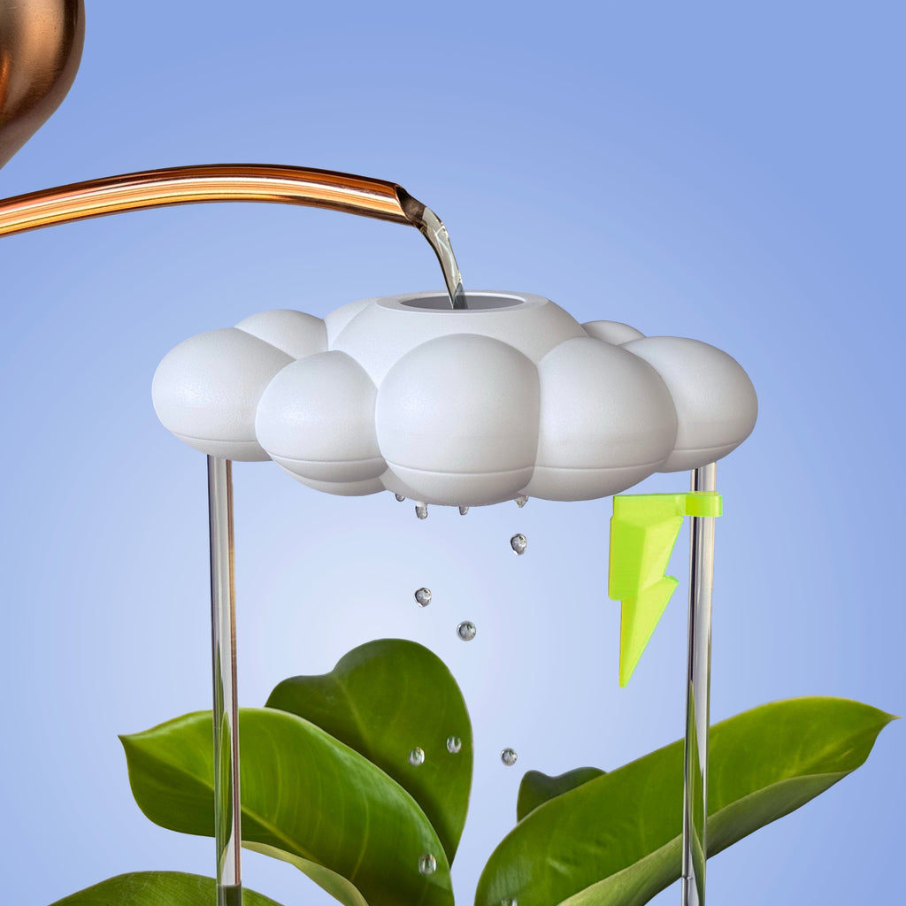 Original Dripping Rain Cloud with Neon Lightning Bolt Charm The Cloud Makers
