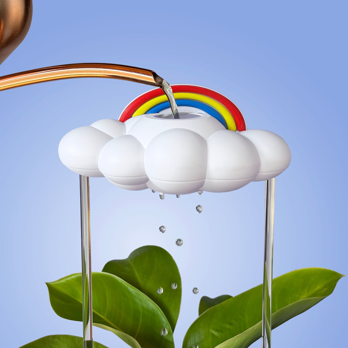 Original Dripping Rain Cloud with Rainbow Charm The Cloud Makers