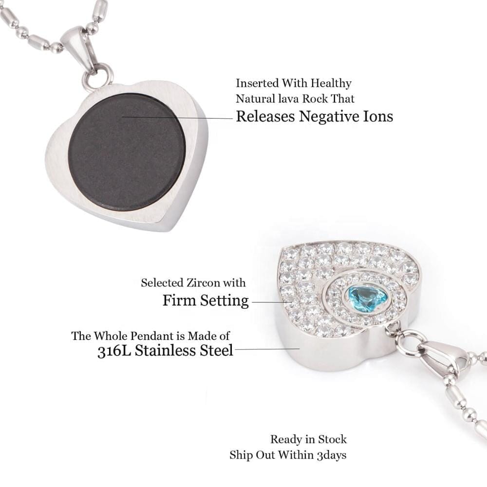 Special Edition: Heart Shaped Energy Defense Pendant 22MM Your Emf Shield