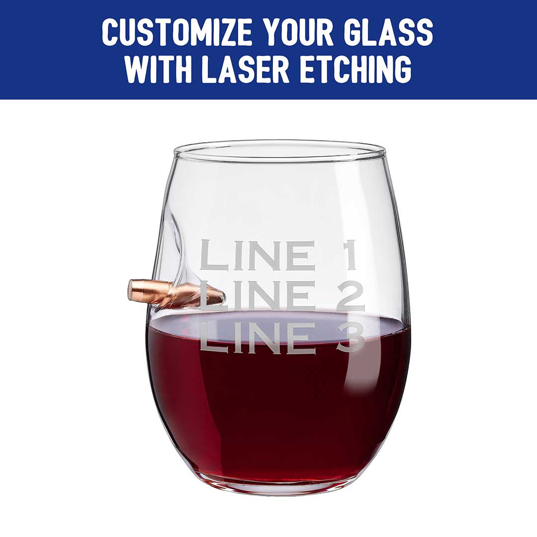 BenShot Freedom Wine Glass - 15oz BenShot