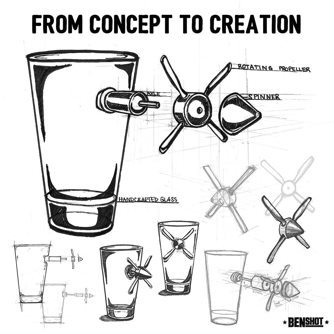 BenShot Propeller Glasses BenShot
