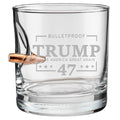 Bulletproof Trump 47 Whiskey Glass BenShot