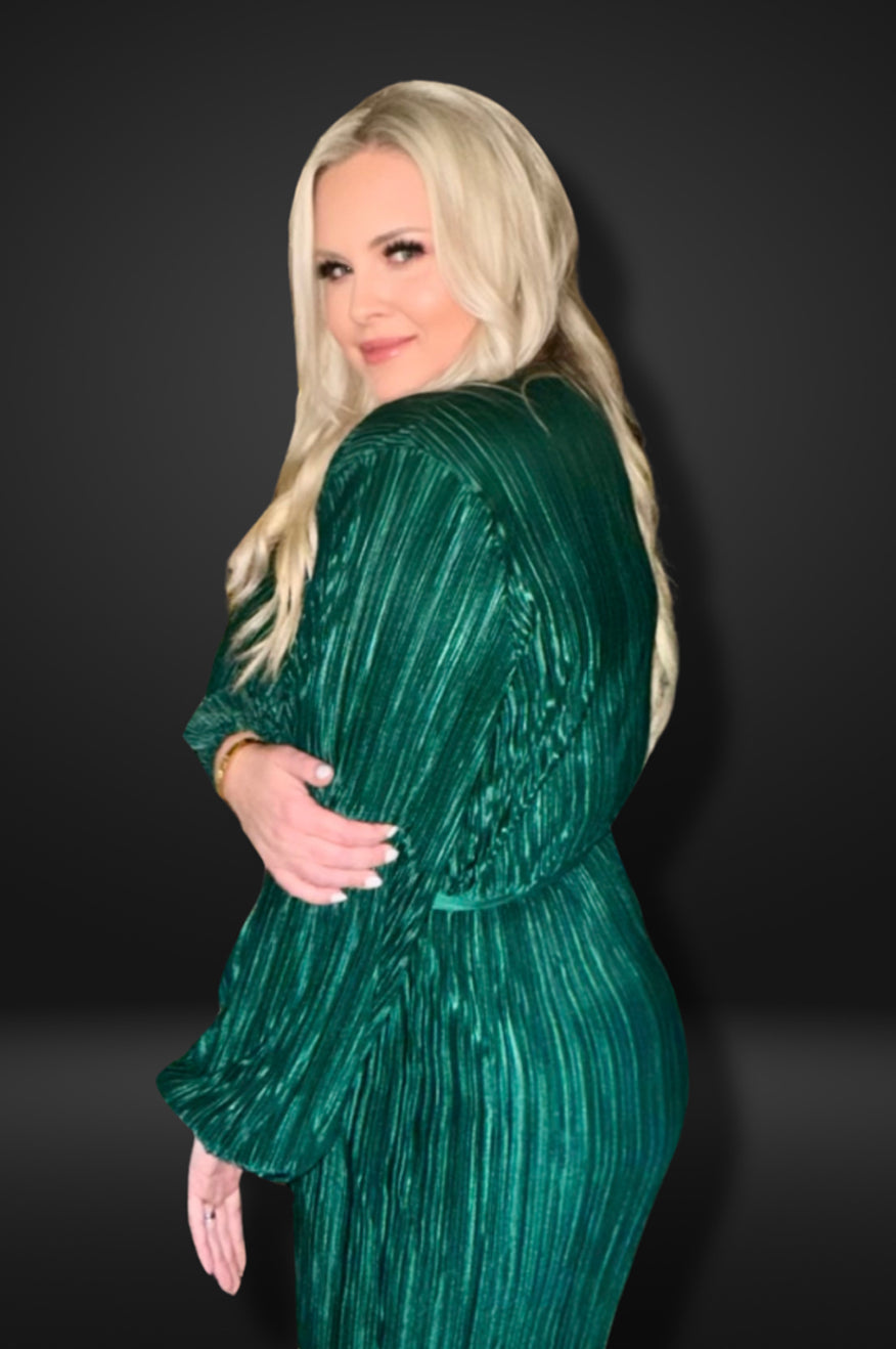 Plus Size Emerald Green Jumpsuit -clearance Pretty Little Patriot