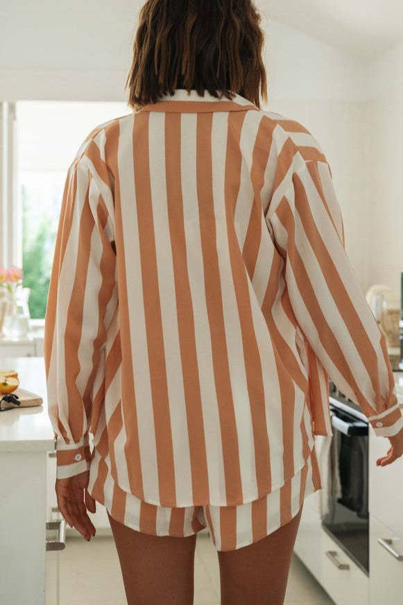 Tan Cape Cod Stripe Set Pretty Little Patriot