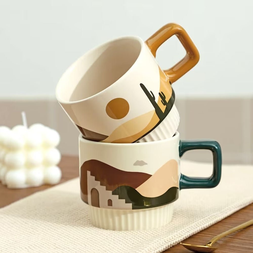 Desert Vibe Artisanal Mug | Handcrafted Ceramic Tilley + Me