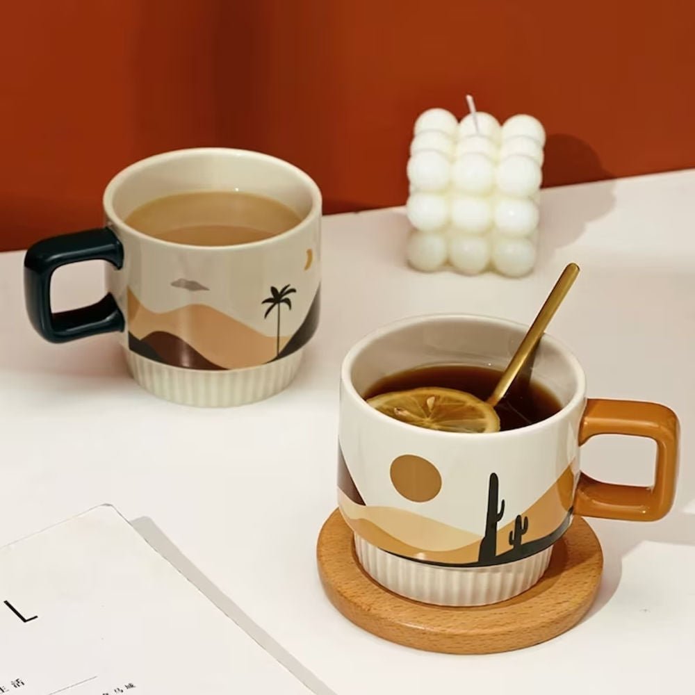 Desert Vibe Artisanal Mug | Handcrafted Ceramic Tilley + Me