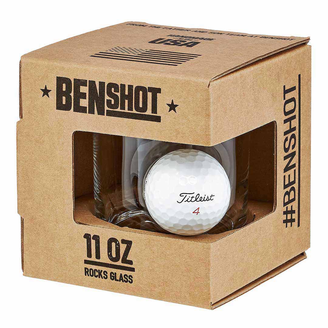 Golf Ball Glasses for Dad BenShot