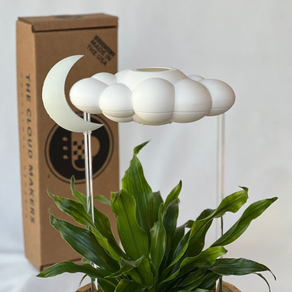 Original Dripping Rain Cloud with Glow in the Dark Moon Charm The Cloud Makers