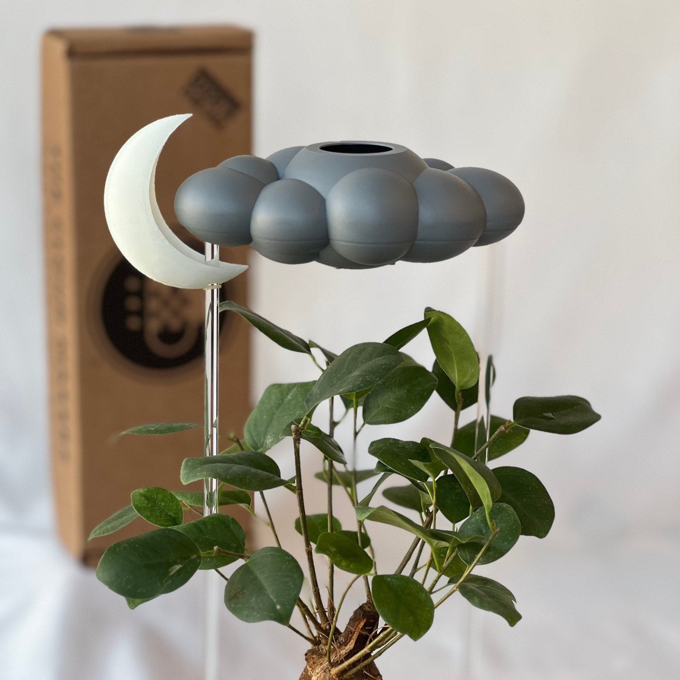 Stormy Dripping Rain Cloud with Glow in the Dark Moon Charm The Cloud Makers