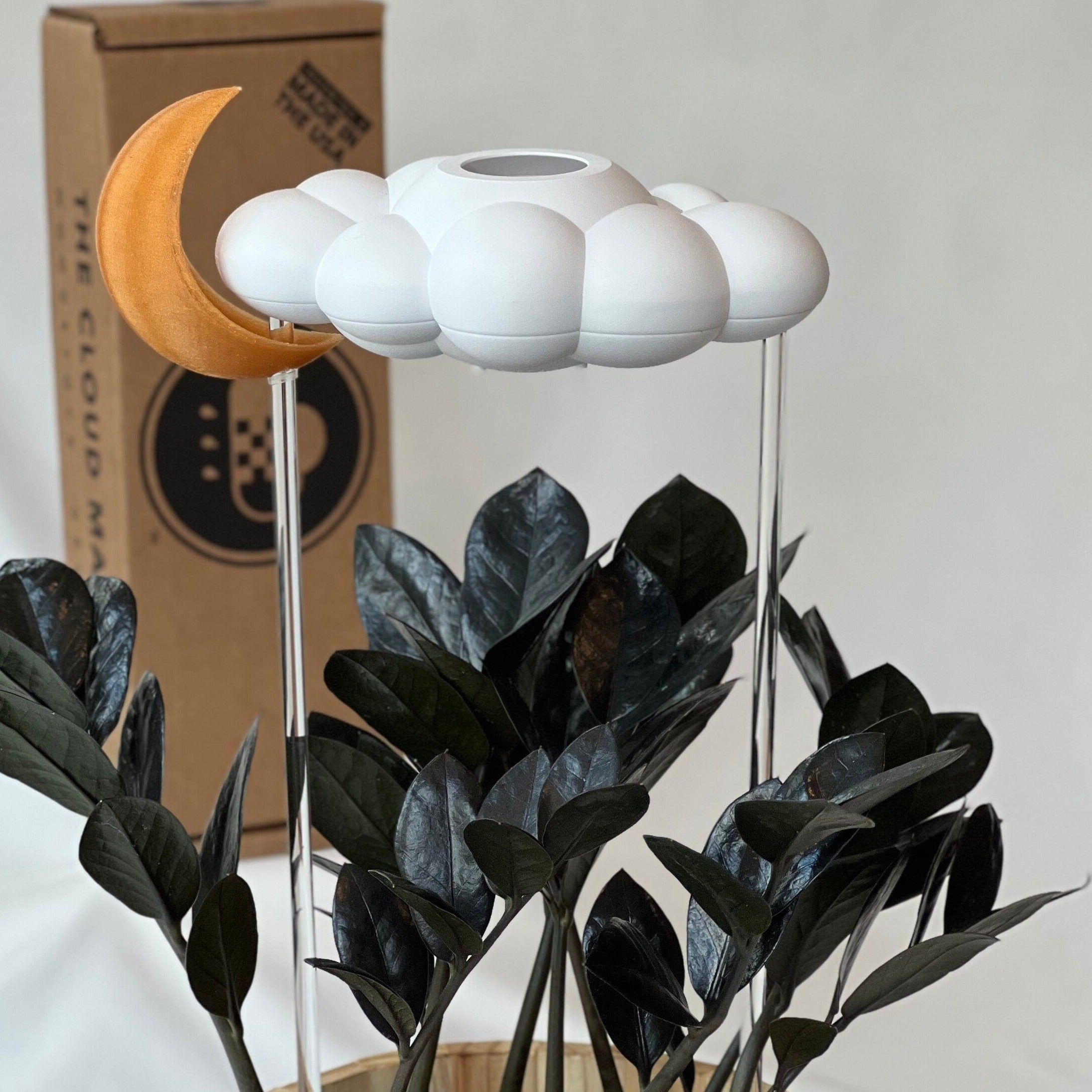 Original Dripping Rain Cloud with Moon Charm The Cloud Makers