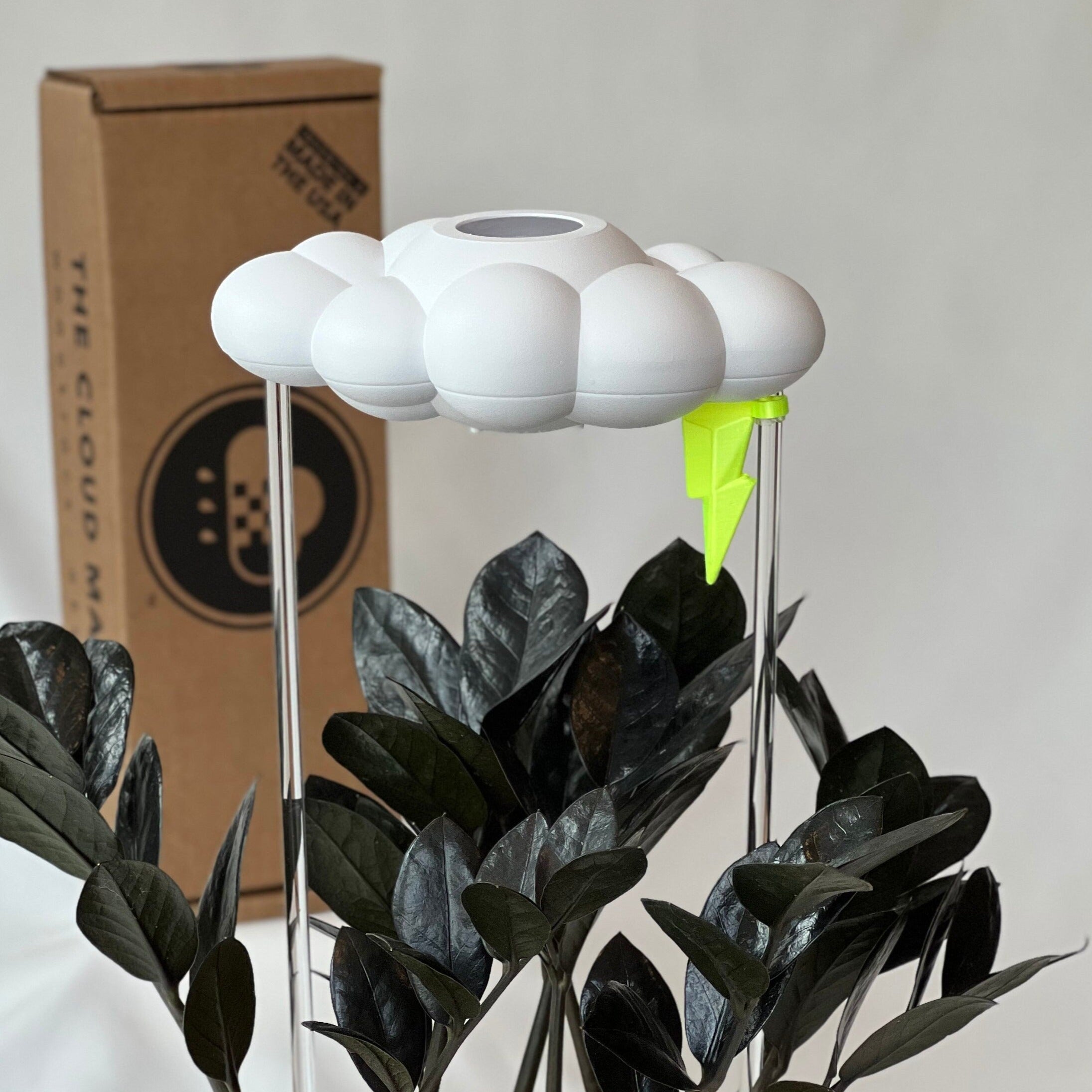 Original Dripping Rain Cloud with Neon Lightning Bolt Charm The Cloud Makers