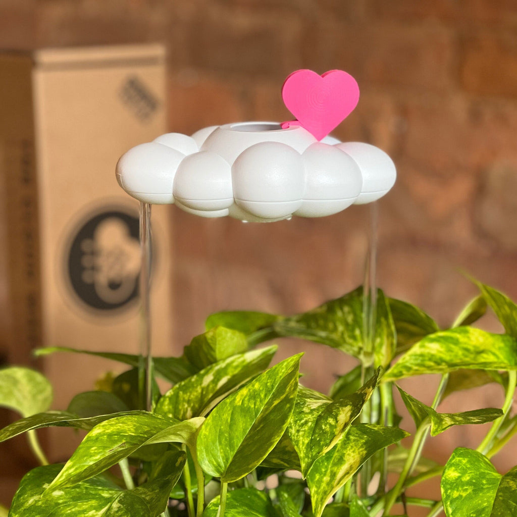 Original Dripping Rain Cloud with Pink Heart Charm The Cloud Makers