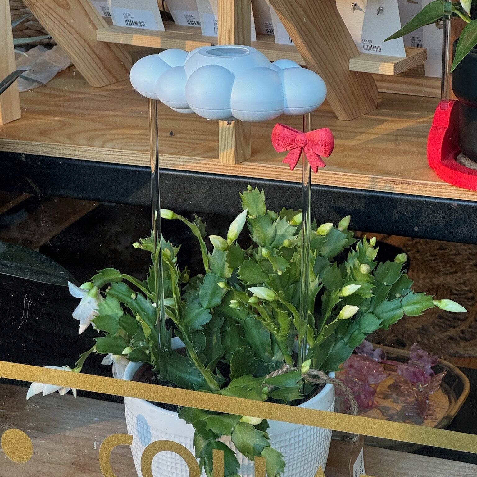 Original Dripping Rain Cloud with Bow Charm The Cloud Makers