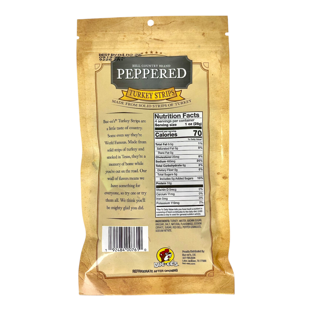 Hill Country Brand Peppered Turkey Jerky TrueTexasMerch