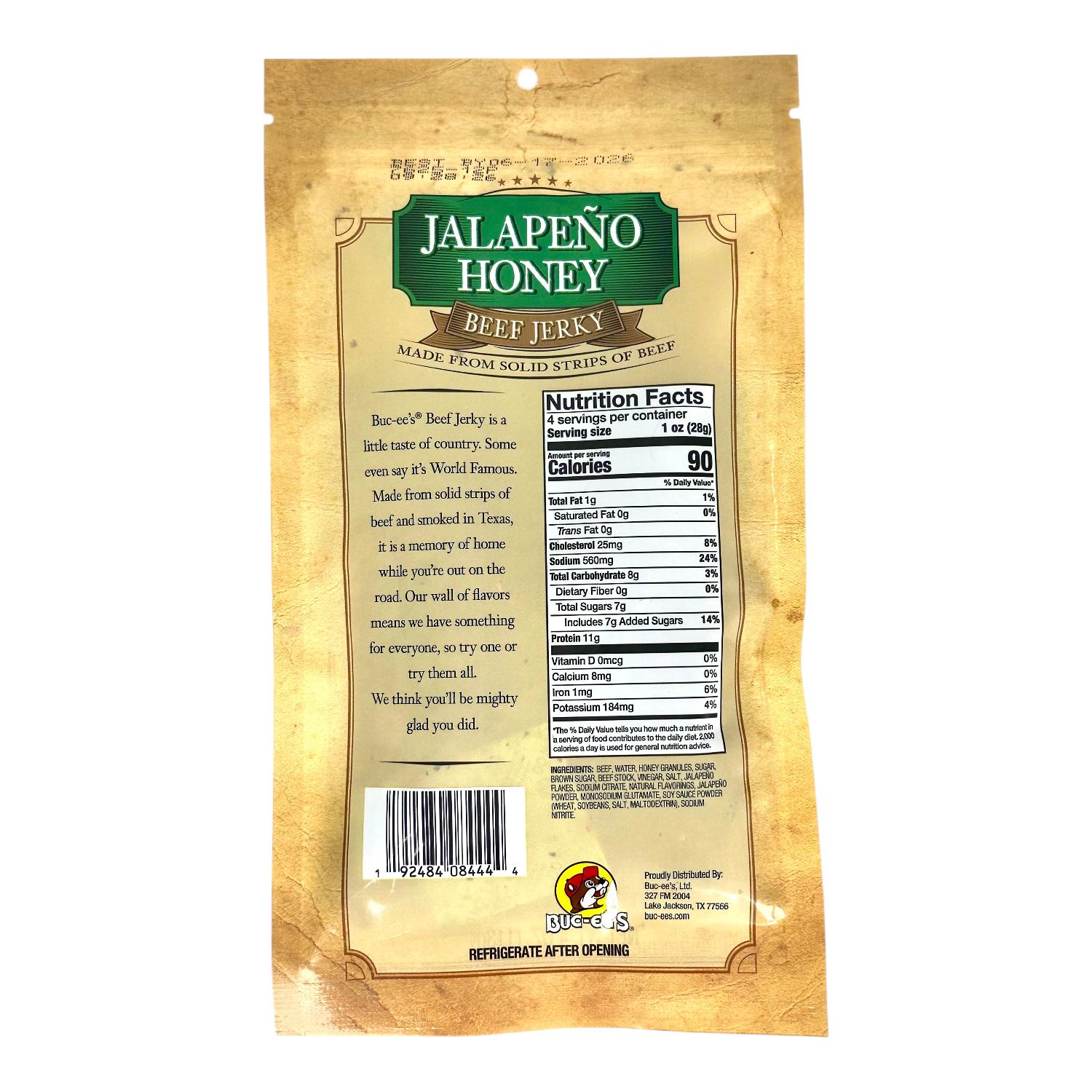 Jalapeño Honey Beef Jerky TrueTexasMerch