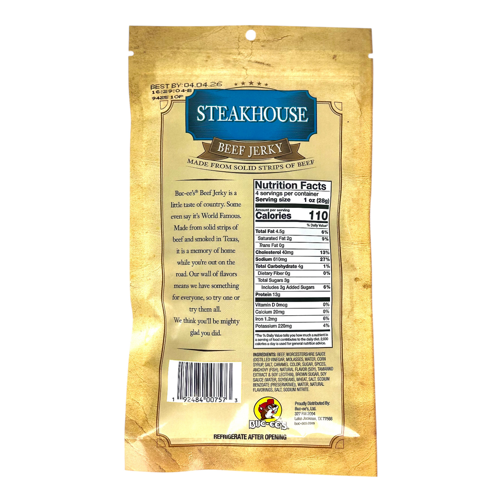 Steakhouse Beef Jerky TrueTexasMerch