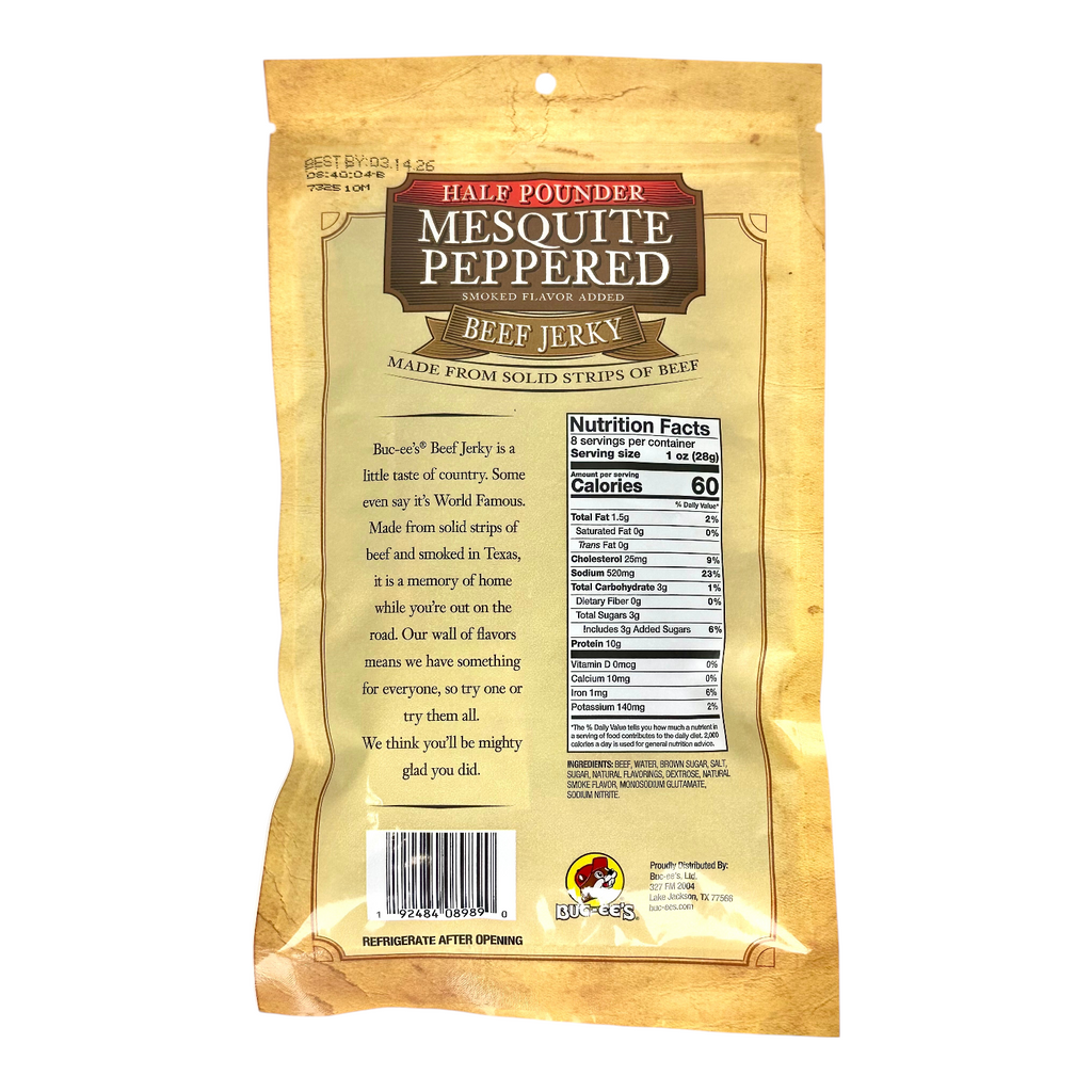 Mesquite Peppered Beef Jerky TrueTexasMerch