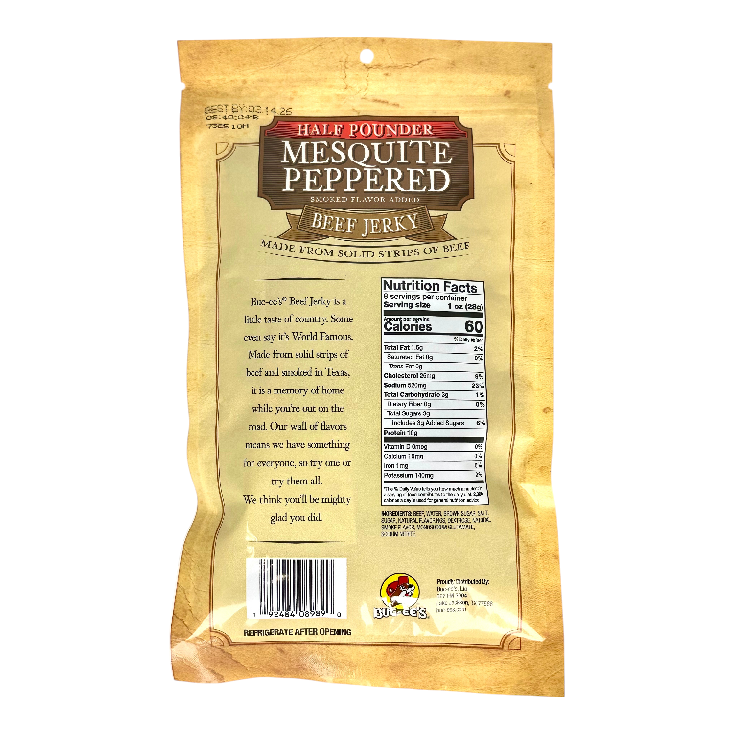 Mesquite Peppered Beef Jerky TrueTexasMerch