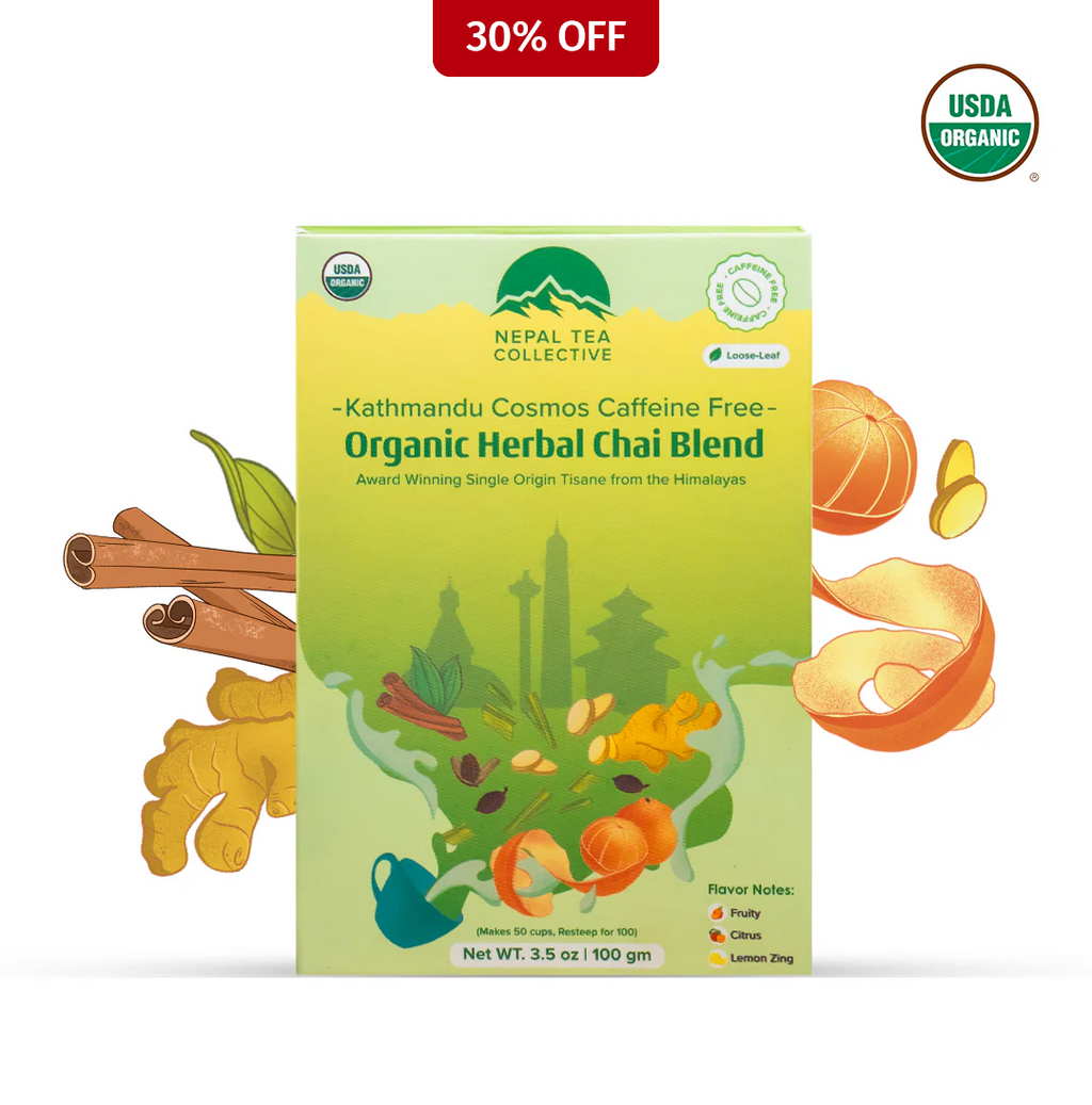 Kathmandu Cosmos (Naturally DECAF | Caffeine Free) Nepal Tea
