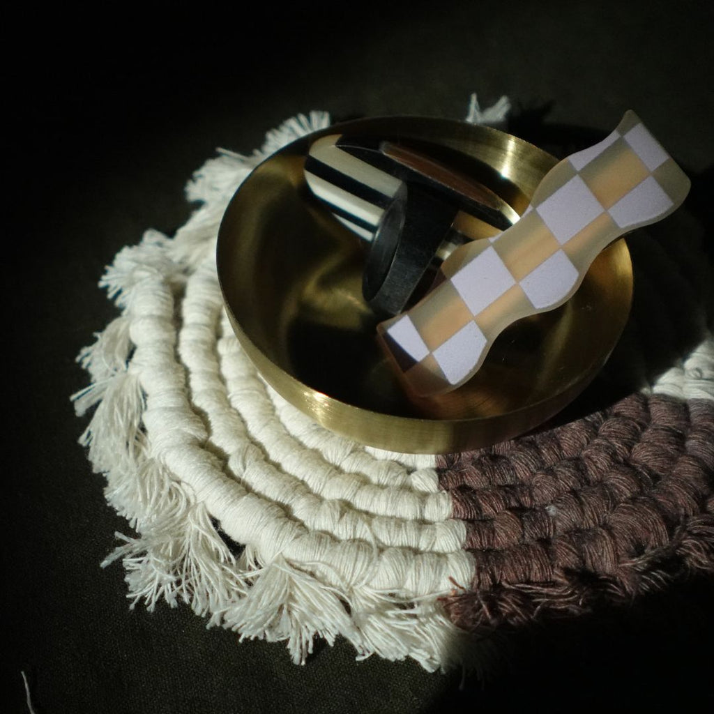 Handmade Macrame Coasters | Set of 4 Boho Drink Mats Tilley + Me