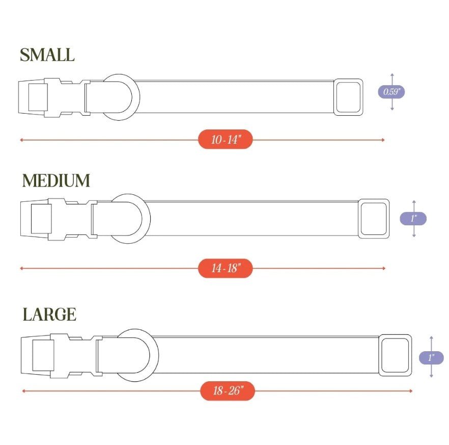 Hemp Cotton Dog Collar - Durable, Sustainable, Adjustable, Lightweight & Soft Tilley + Me