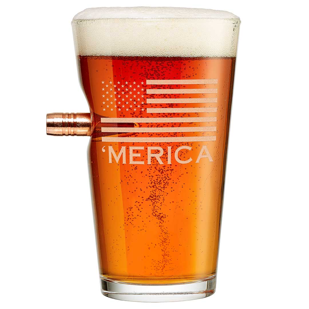 'Merica Pint Glass - 16oz BenShot