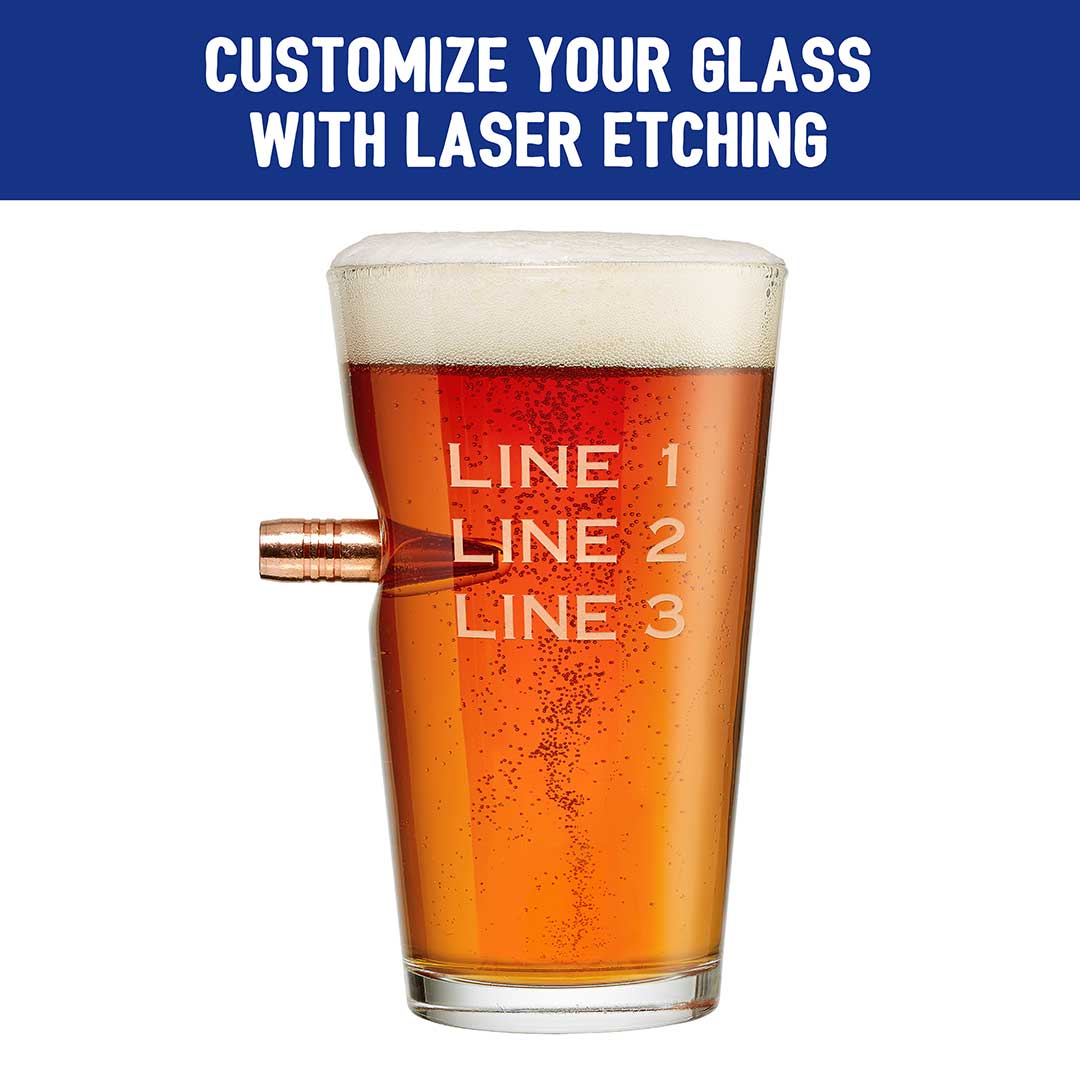 'Merica Pint Glass - 16oz BenShot