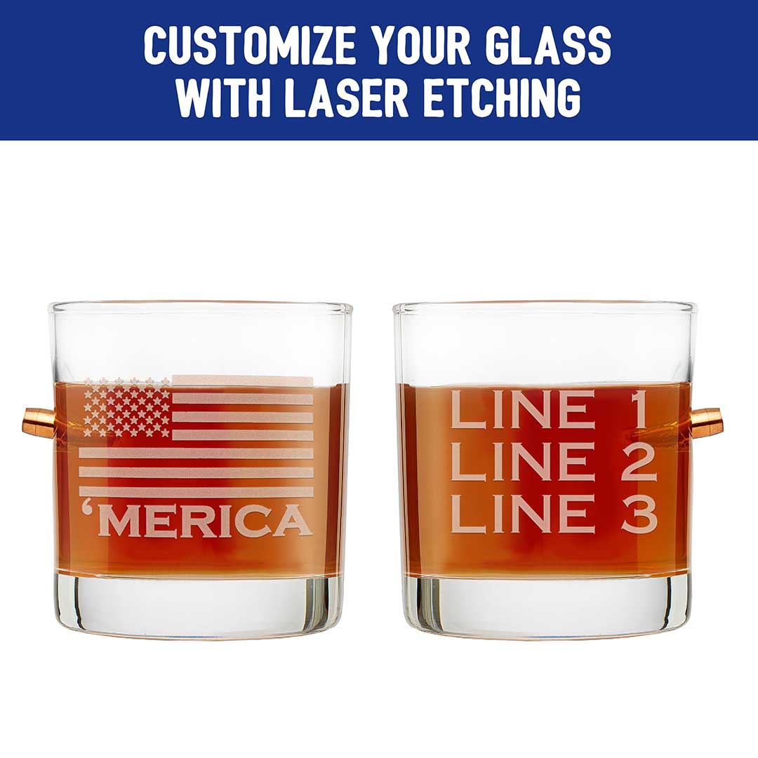 'Merica Rocks Glass - 11oz BenShot