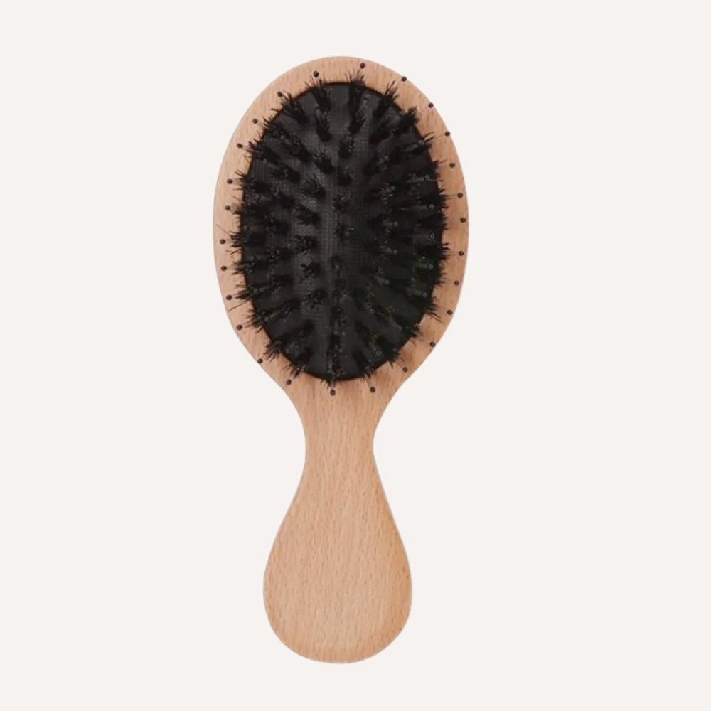 Mini Detangle Bamboo Travel Hairbrush – Compact & Gentle on Hair Tilley + Me