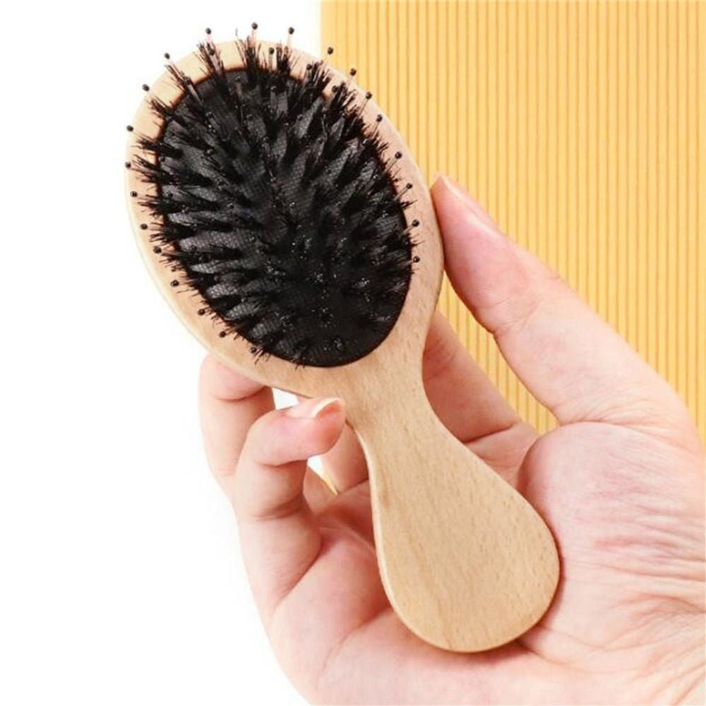 Mini Detangle Bamboo Travel Hairbrush – Compact & Gentle on Hair Tilley + Me