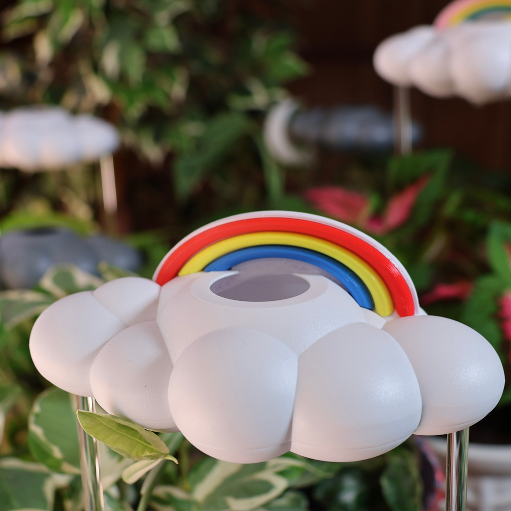 Original Dripping Rain Cloud with Rainbow Charm The Cloud Makers