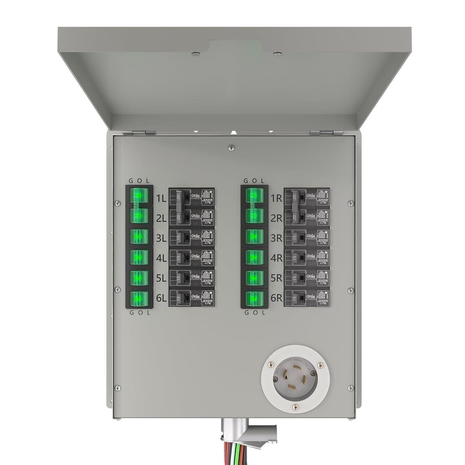 Refurbished - Nature's Generator 12-Circuit 120/240V 30A Non-Automatic Power Transfer Switch Nature's Generator