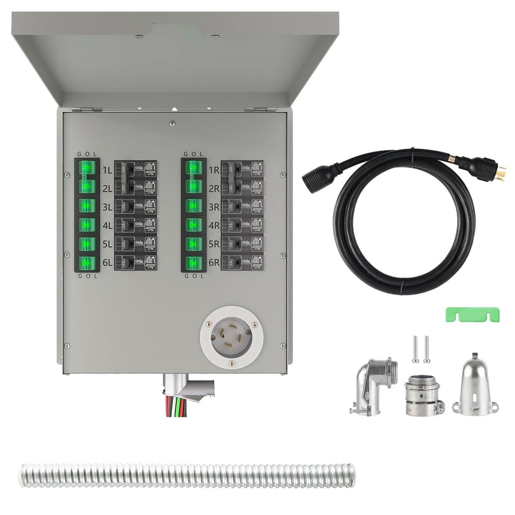 Nature's Generator 12-Circuit 120/240V 30A Non-Automatic Power Transfer Switch Nature's Generator