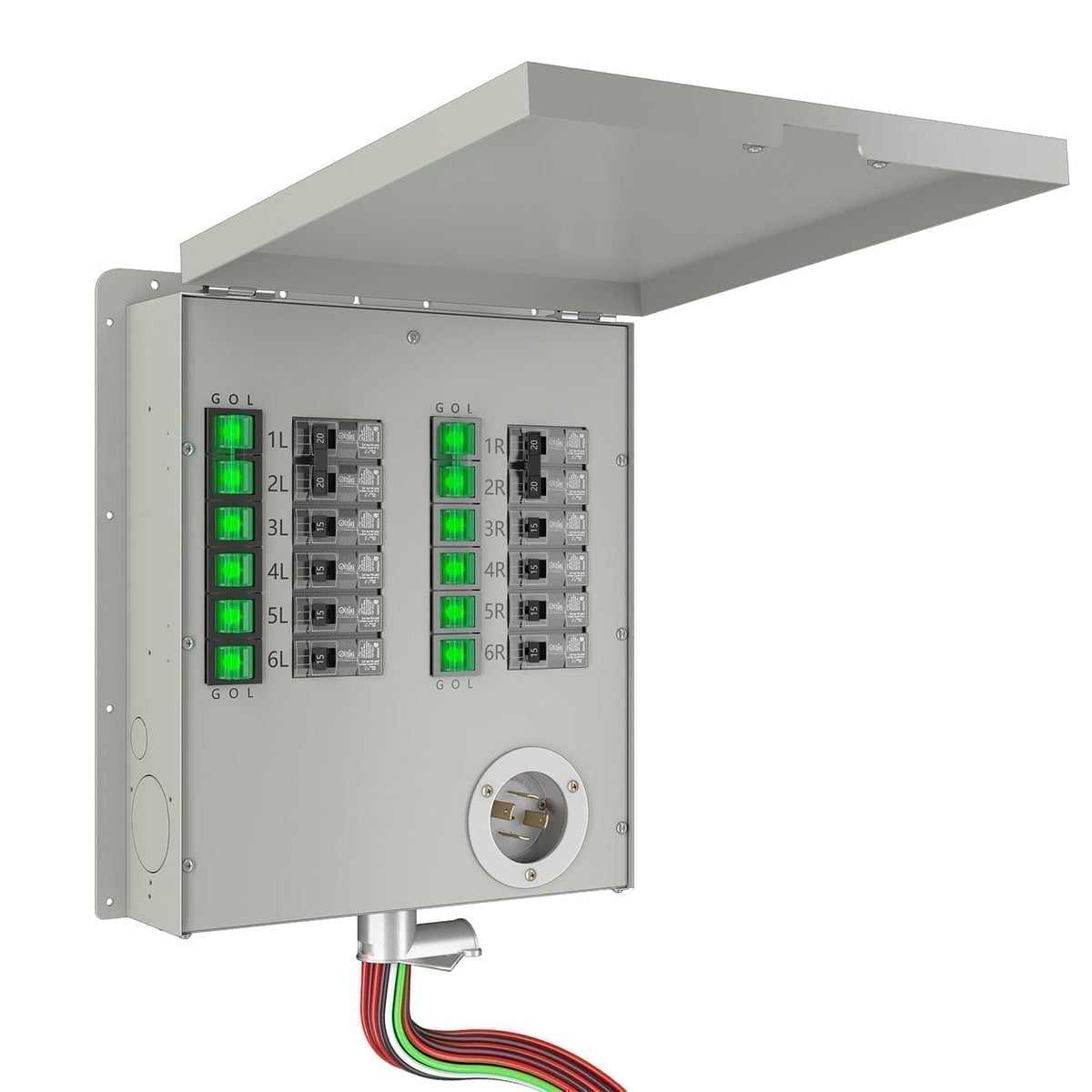 Refurbished - Nature's Generator 12-Circuit 120/240V 30A Non-Automatic Power Transfer Switch Nature's Generator