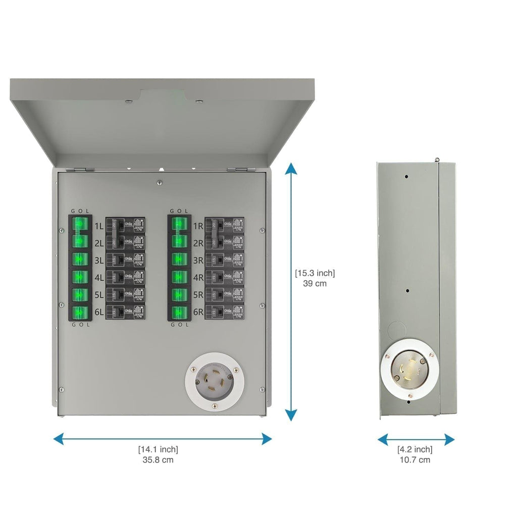 Refurbished - Nature's Generator 12-Circuit 120/240V 30A Non-Automatic Power Transfer Switch Nature's Generator